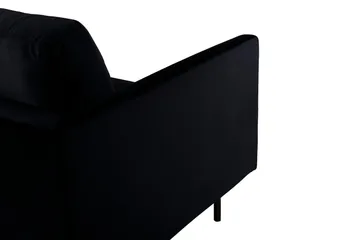 Zoom 3-sits Djup Soffa 262 cm i Sammet - Svart - Möbler - Soffa - 3 sits soffa