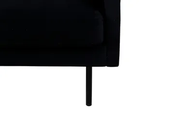 Zoom 3-sits Djup Soffa 262 cm i Sammet - Svart - Möbler - Soffa - 3 sits soffa