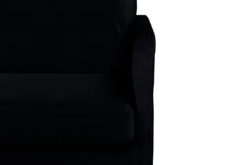 Zoom 3-sits Djup Soffa 262 cm i Sammet - Svart - Möbler - Soffa - 3 sits soffa