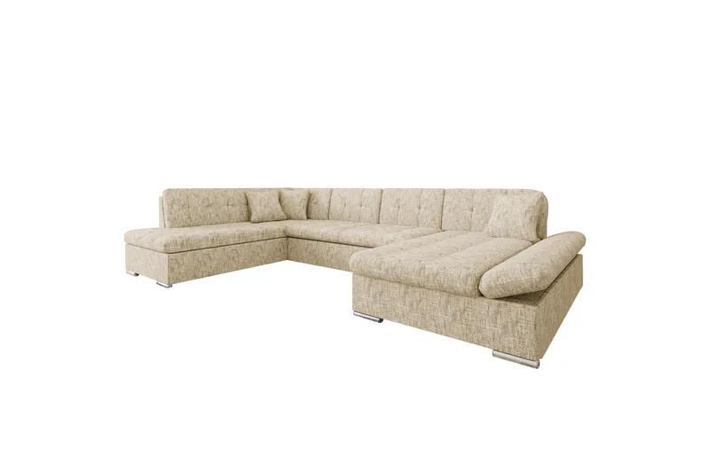 Zumar Soffa med Divan och Schäslong 4-sits, Beige