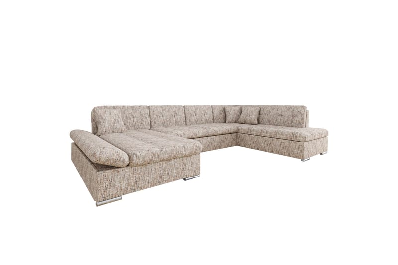 Zumar Soffa med Divan och Schäslong 4-sits, Flerfärgad/Beige