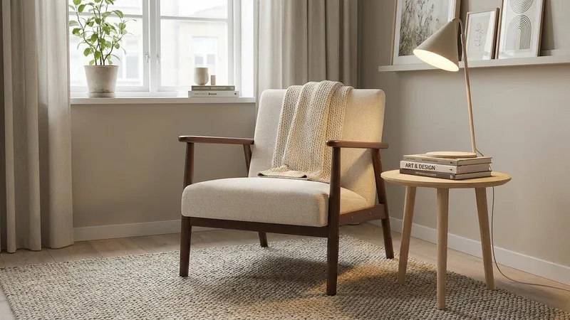 Ängsbro Fåtölj Tyg - Beige - Möbler - Stolar & fåtöljer - Fåtölj