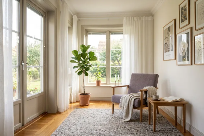 Ängsbro Fåtölj Tyg - Mörkbrun - Möbler - Stolar & fåtöljer - Fåtölj