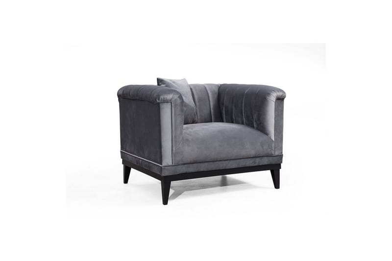 Öronlappsfåtölj Zuno Mörkgrå, Mörkgrå