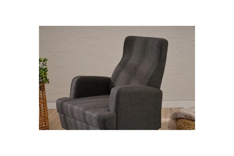 1-sits soffa Iroulport Antracit - Antracit - Möbler - Stolar & fåtöljer - Fåtölj