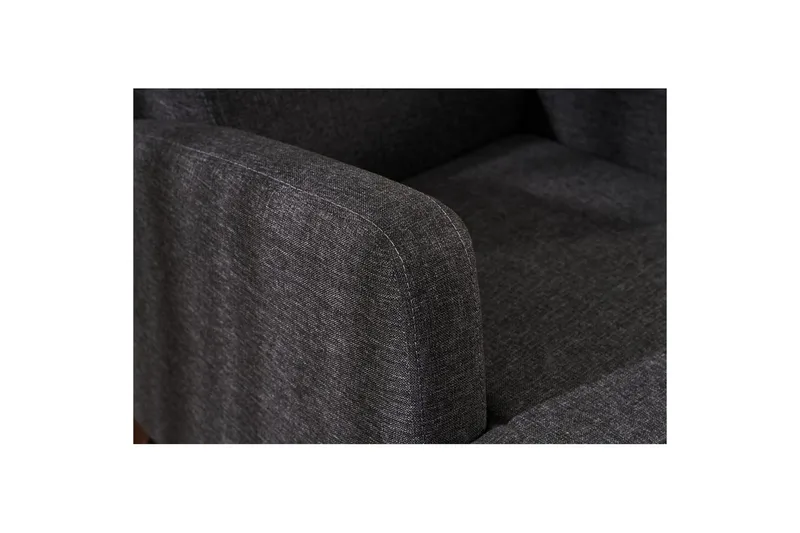 1-sits soffa Iroulport Antracit - Antracit - Möbler - Stolar & fåtöljer - Fåtölj