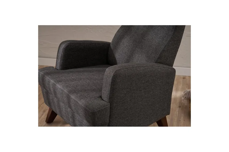 1-sits soffa Iroulport Antracit - Antracit - Möbler - Stolar & fåtöljer - Fåtölj