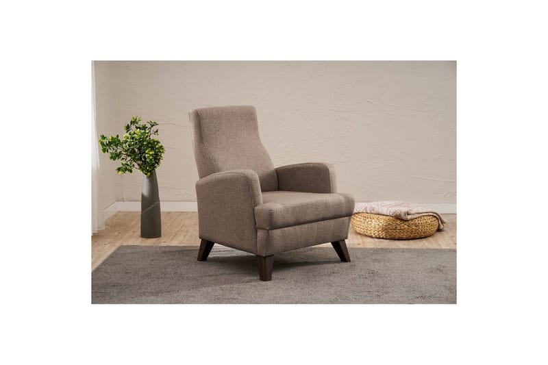 1-sits soffa Iroulport Brun - Brun - Möbler - Stolar & fåtöljer - Fåtölj