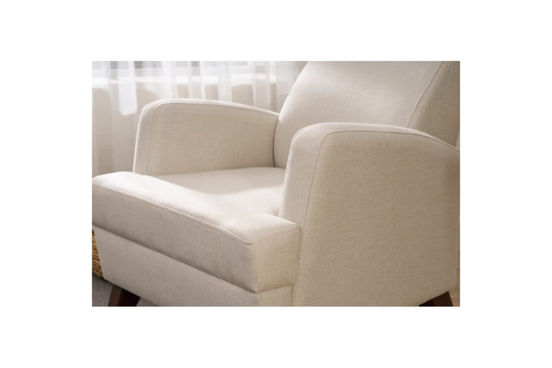 1-sits soffa Iroulport Grädde - Grädde - Möbler - Stolar & fåtöljer - Fåtölj