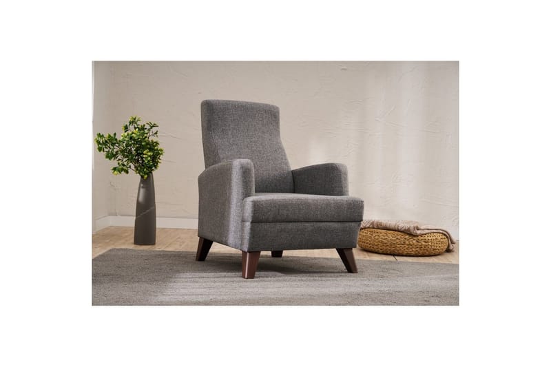 1-sits soffa Iroulport Grå - Grå - Möbler - Stolar & fåtöljer - Fåtölj