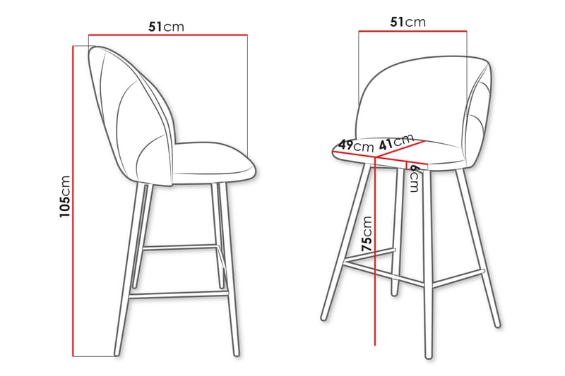 Aikka Barstol 105 cm - Gul - Möbler - Stolar & fåtöljer - Barstol & barpall