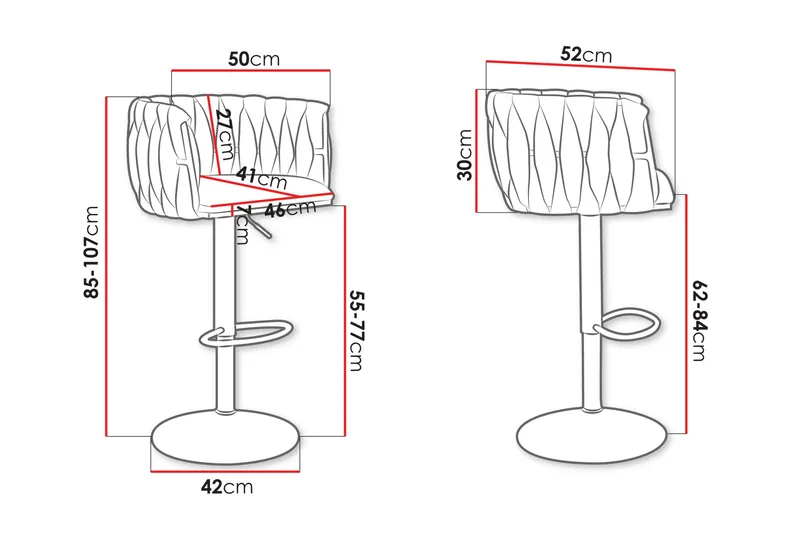 Aikka Barstol 107 cm - Beige - Möbler - Stolar & fåtöljer - Barstol & barpall