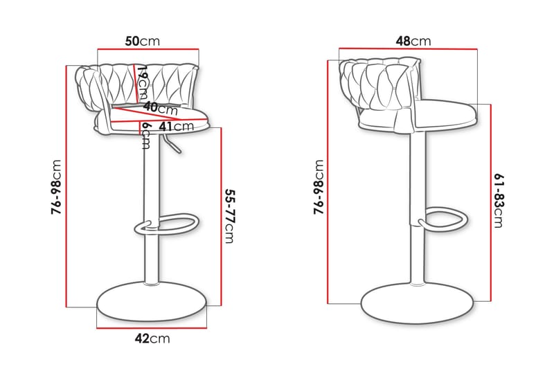 Aikka Barstol 98 cm - Svart - Möbler - Stolar & fåtöljer - Barstol & barpall