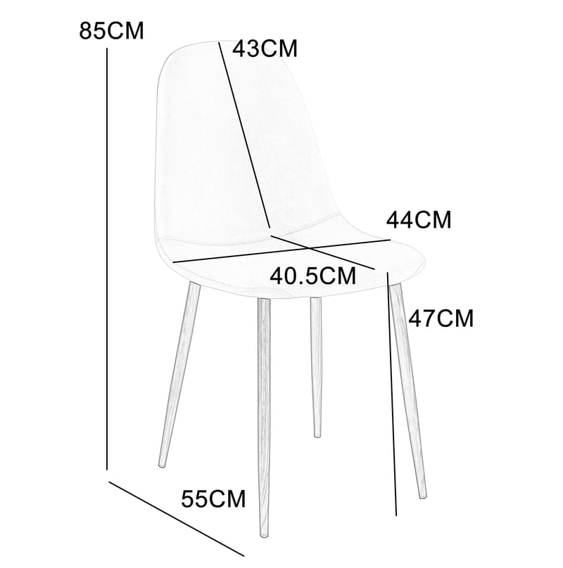 Alfred matstol - Grå / Ek - Grå/Ek - Möbler - Stolar & fåtöljer - Matstol & köksstol