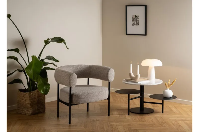 Ambiya Loungefåtölj - Beige - Möbler - Stolar & fåtöljer - Fåtölj