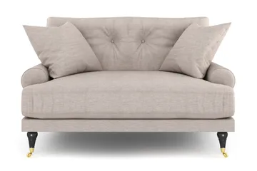 Andrew Loveseat - Beige/Mässing - Möbler - Stolar & fåtöljer - Fåtölj