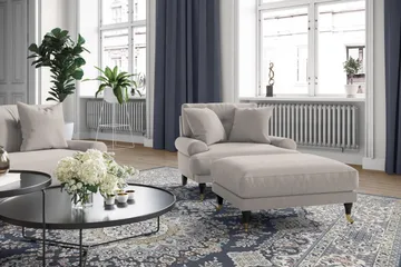 Andrew Loveseat - Beige/Mässing - Möbler - Stolar & fåtöljer - Fåtölj