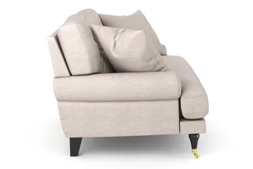 Andrew Loveseat - Beige/Mässing - Möbler - Stolar & fåtöljer - Fåtölj