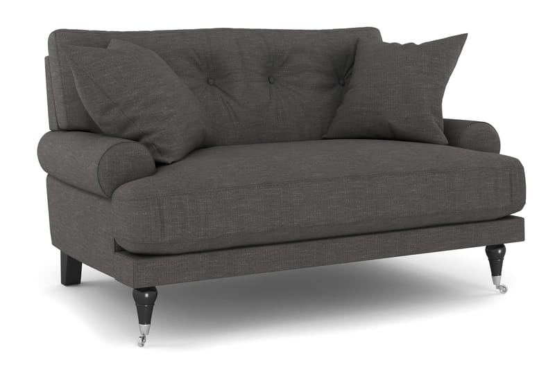 Andrew Loveseat, Mörkgrå/Krom