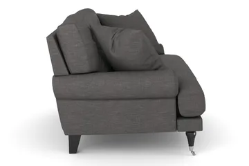 Andrew Loveseat - Mörkgrå/Krom - Möbler - Stolar & fåtöljer - Fåtölj