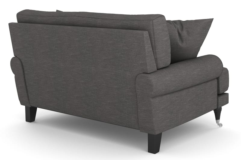 Andrew Loveseat - Mörkgrå/Krom - Möbler - Stolar & fåtöljer - Fåtölj