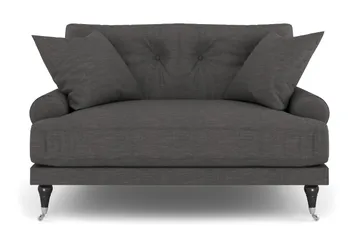 Andrew Loveseat - Mörkgrå/Krom - Möbler - Stolar & fåtöljer - Fåtölj
