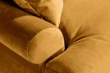 Andrew Loveseat Sammet - Amber/Krom - Möbler - Stolar & fåtöljer - Fåtölj