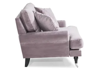 Andrew Loveseat Sammet - Lila/Krom - Möbler - Stolar & fåtöljer - Fåtölj