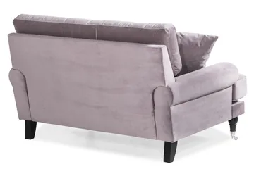 Andrew Loveseat Sammet - Lila/Krom - Möbler - Stolar & fåtöljer - Fåtölj