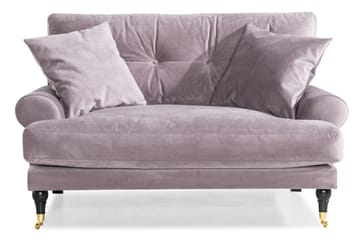 Andrew Loveseat Sammet - Lila/Mässing - Möbler - Stolar & fåtöljer - Fåtölj