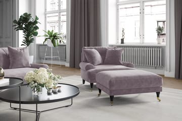 Andrew Loveseat Sammet - Lila/Mässing - Möbler - Stolar & fåtöljer - Fåtölj