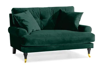 Andrew Loveseat Sammet - Mörkgrön/Mässing - Möbler - Stolar & fåtöljer - Fåtölj