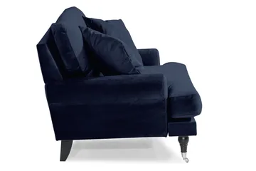 Andrew Loveseat Sammet - Midnattsblå/Krom - Möbler - Stolar & fåtöljer - Fåtölj