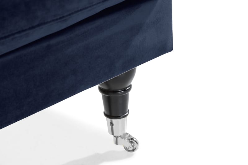 Andrew Loveseat Sammet - Midnattsblå/Krom - Möbler - Stolar & fåtöljer - Fåtölj