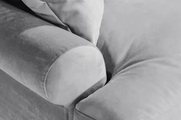 Andrew Loveseat Sammet - Silvergrå/Krom - Möbler - Stolar & fåtöljer - Fåtölj