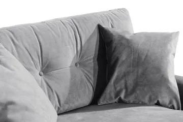 Andrew Loveseat Sammet - Silvergrå/Krom - Möbler - Stolar & fåtöljer - Fåtölj