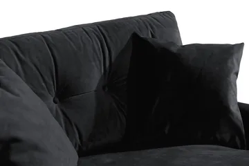 Andrew Loveseat Sammet - Svart/Mässing - Möbler - Stolar & fåtöljer - Fåtölj