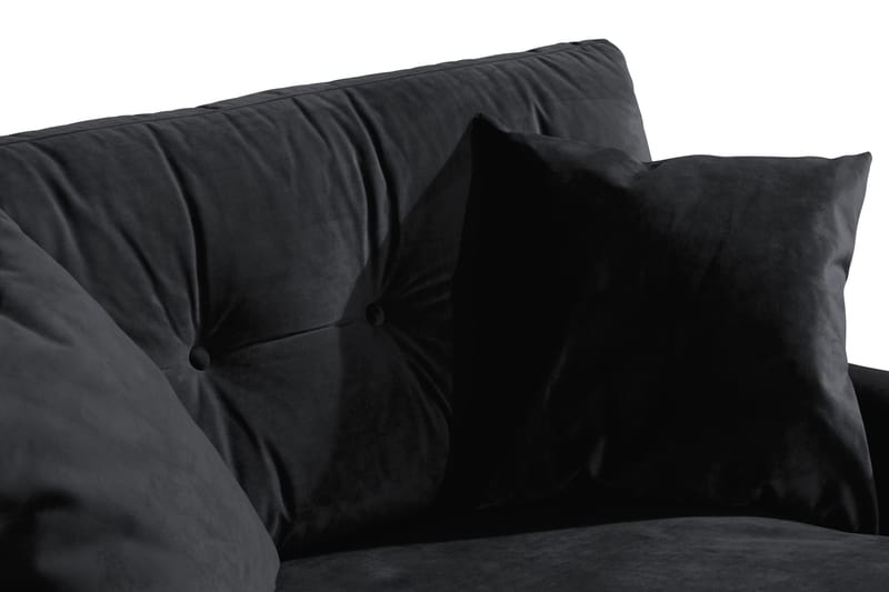 Andrew Loveseat Sammet - Svart/Mässing - Möbler - Stolar & fåtöljer - Fåtölj