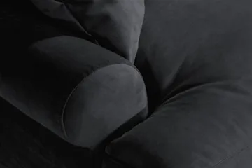 Andrew Loveseat Sammet - Svart/Mässing - Möbler - Stolar & fåtöljer - Fåtölj
