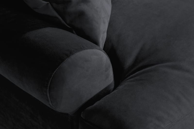 Andrew Loveseat Sammet - Svart/Mässing - Möbler - Stolar & fåtöljer - Fåtölj