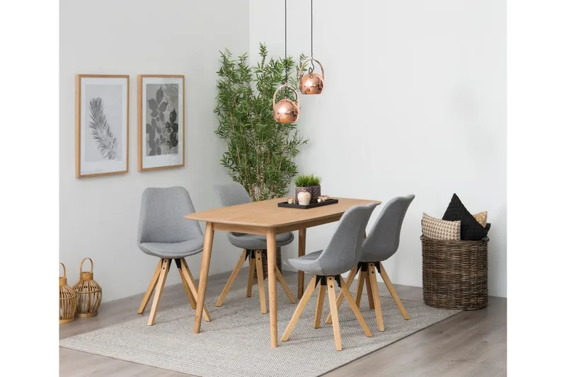 Andros Matstol & köksstol med träben - Grå - Möbler - Stolar & fåtöljer - Matstol & köksstol