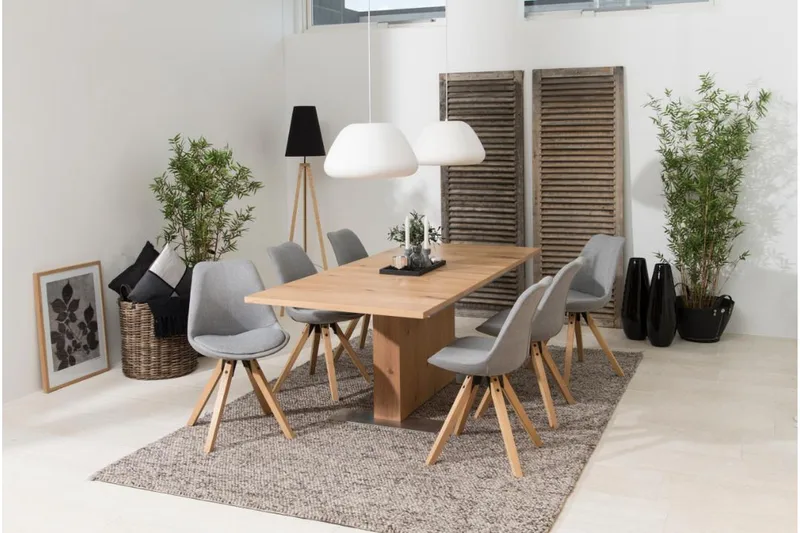 Andros Matstol & köksstol med träben - Grå - Möbler - Stolar & fåtöljer - Matstol & köksstol