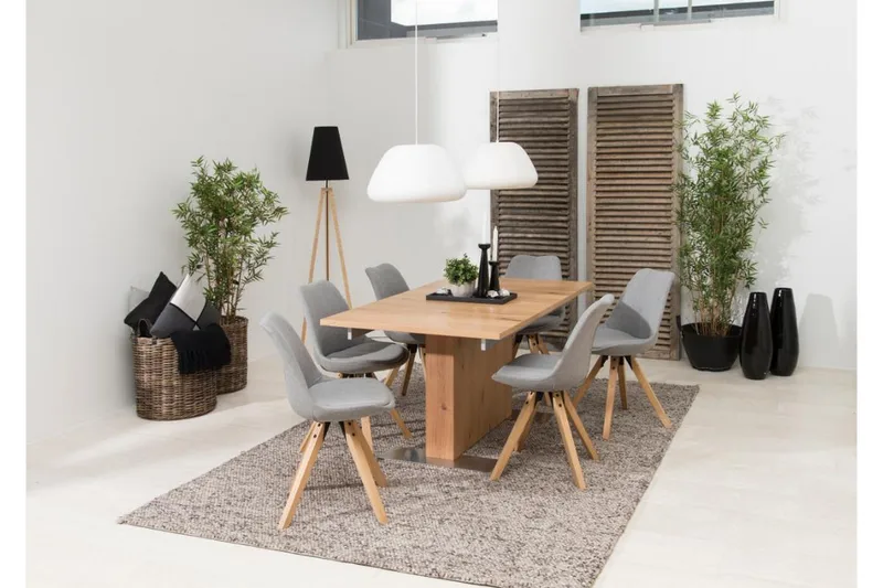 Andros Matstol & köksstol med träben - Grå - Möbler - Stolar & fåtöljer - Matstol & köksstol