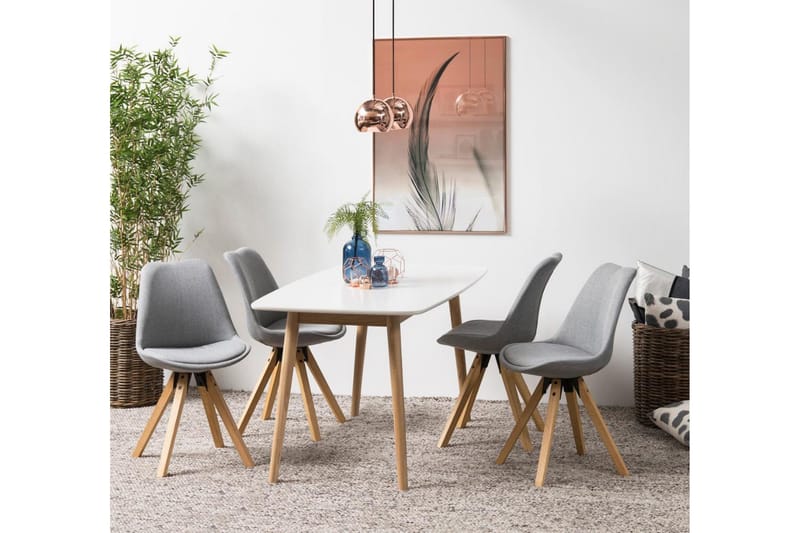 Andros Matstol & köksstol med träben - Grå - Möbler - Stolar & fåtöljer - Matstol & köksstol