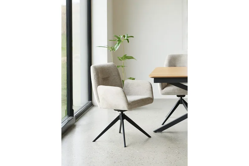 Annabela Karmstol - Beige - Möbler - Stolar & fåtöljer - Matstol & köksstol