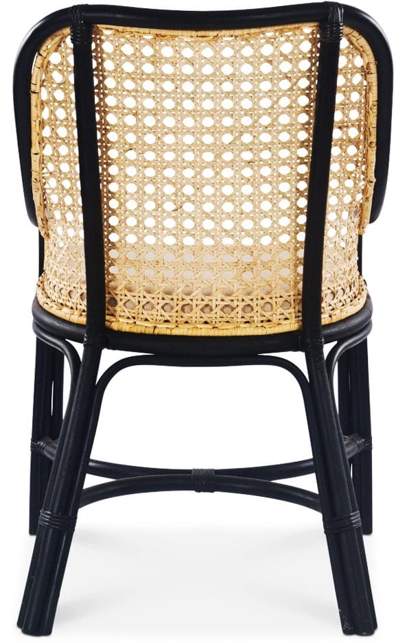 Anton matstol i rotting med dyna - Svart/rotting - Möbler - Stolar & fåtöljer - Matstol & köksstol