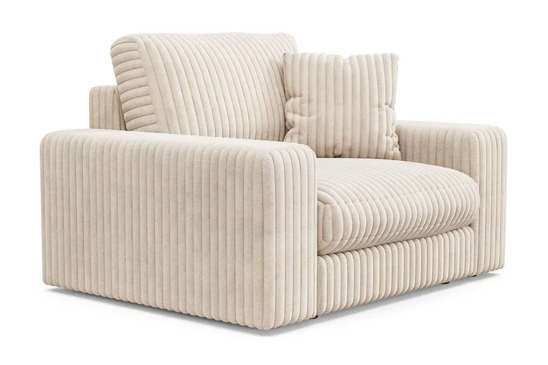 Arken Lyx Djup Fåtölj i Manchester - Beige - Möbler - Stolar & fåtöljer - Fåtölj