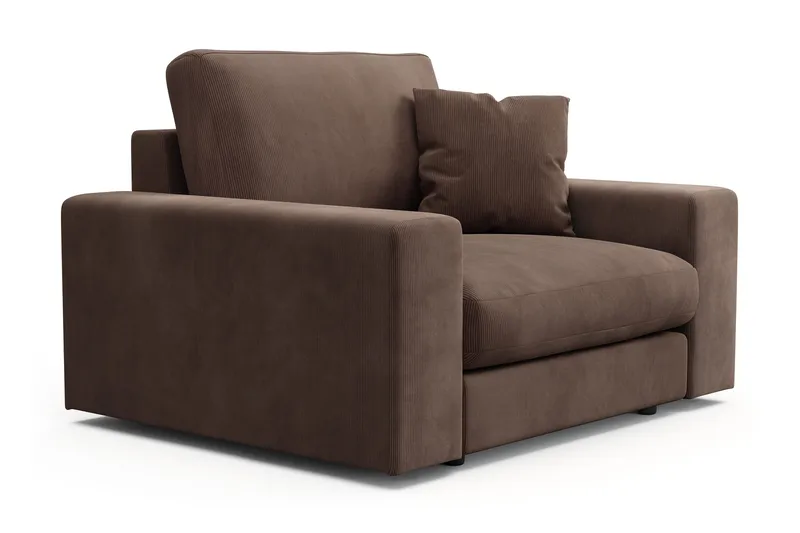 Arken Lyx Djup Fåtölj i Manchester - Brun - Möbler - Stolar & fåtöljer - Fåtölj