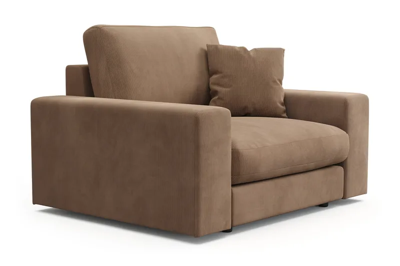 Arken Lyx Djup Fåtölj i Manchester - Brun - Möbler - Stolar & fåtöljer - Fåtölj