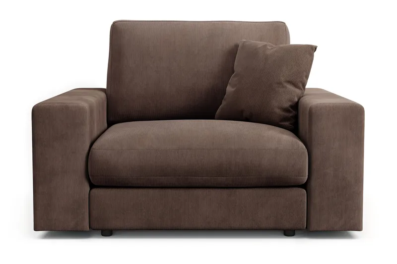 Arken Lyx Djup Fåtölj i Manchester - Brun - Möbler - Stolar & fåtöljer - Fåtölj